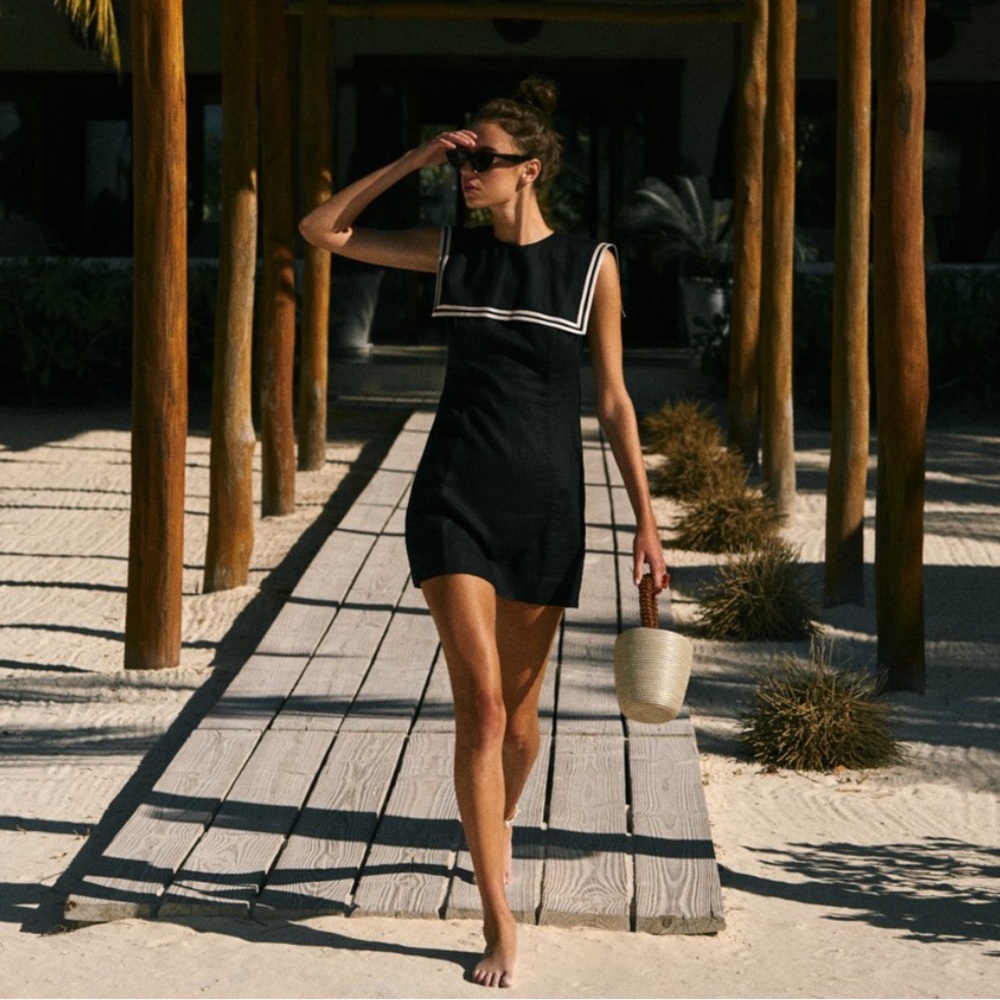🛑SOLD🛑 NWT Doen Monroe Dress in Black - Picture 2 of 16